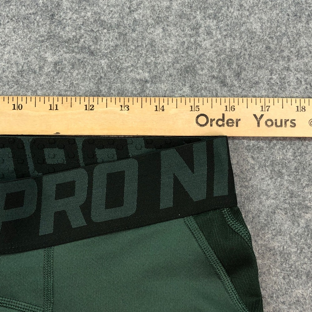 Nike Hyperwarm Compression Mens Pants XL Dark Green Stretch Training Combat - Picture 9 of 14
